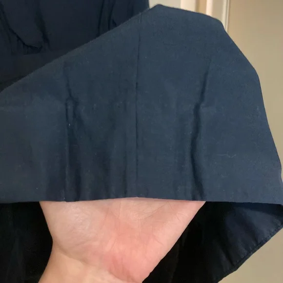 ADAM by Adam Lippes Slate Blue Dress with Pleats and Flair at Waist - Picture 9 of 17